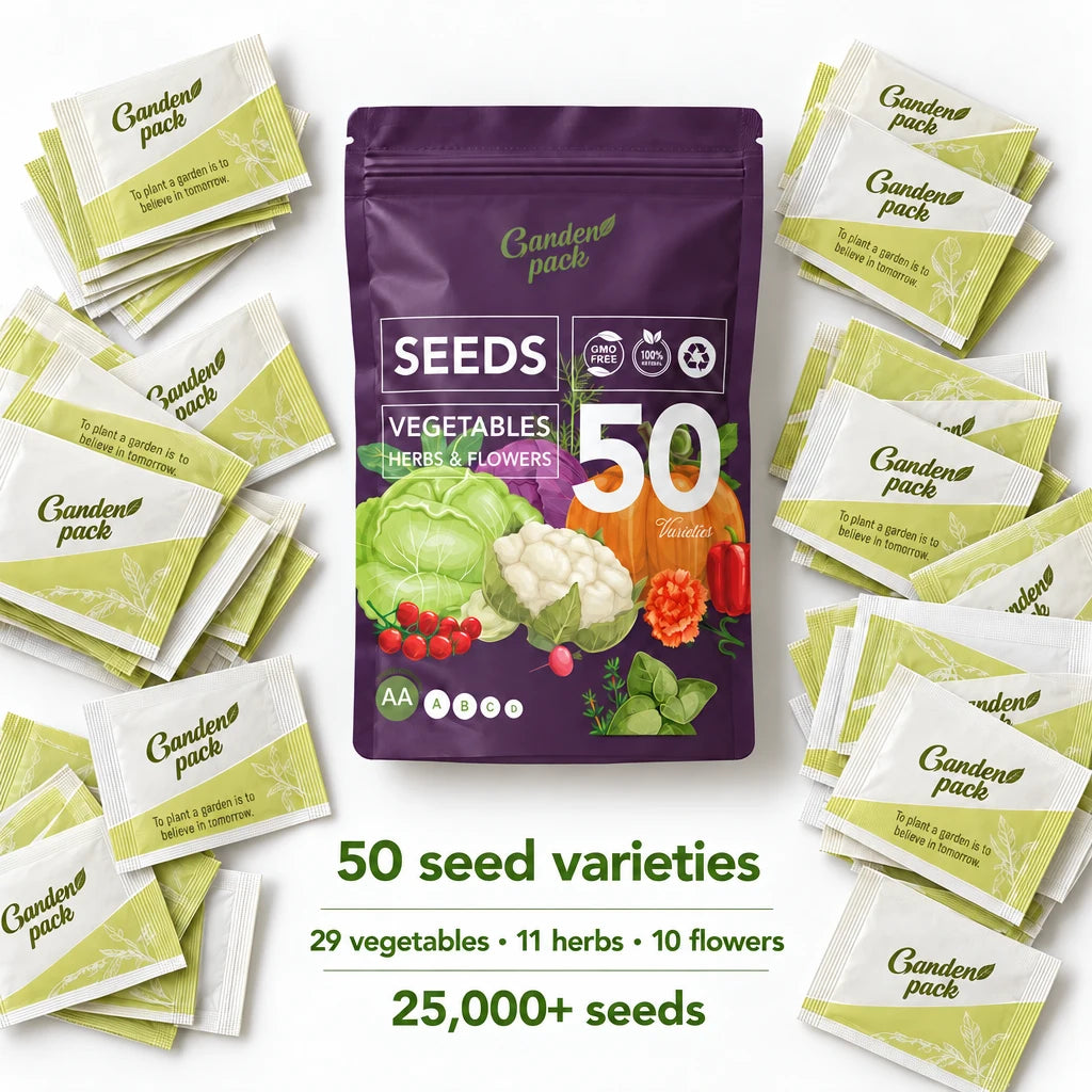 Garden Pack Seeds Pouch - 50 Varieties