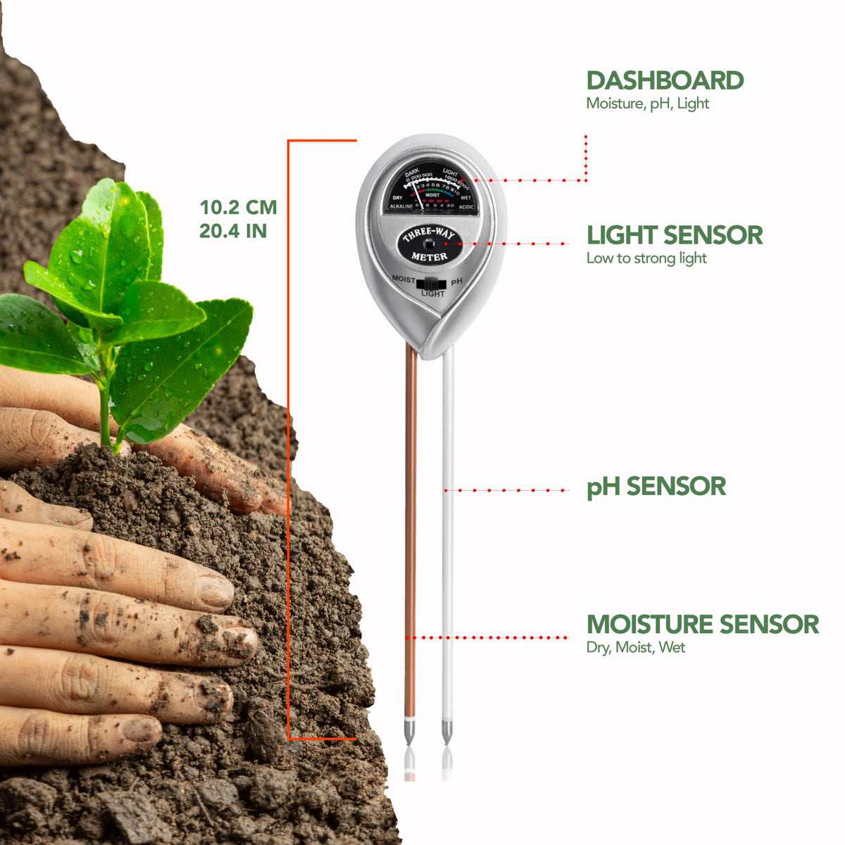 3-in-1 Soil Meter